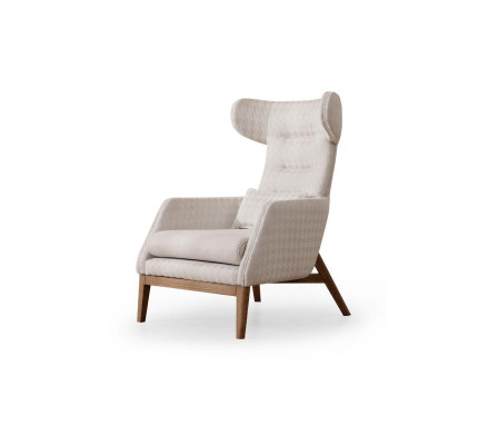 Braun-Weiße Sitzgarnitur Dreisitzer Luxuriöser Polster Sessel 2tlg Set