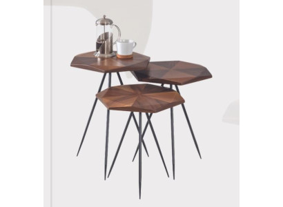 Set 3x Couchtisch Kaffeetisch Beistelltisch Designer Wohnzimmertisch Tische