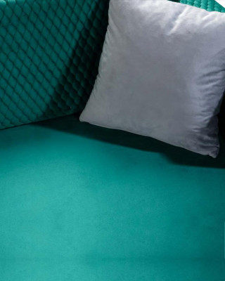 Elegante Turkis Couch Dreisitzer Sofa Wohnzimmer Sitzmöbel Samt