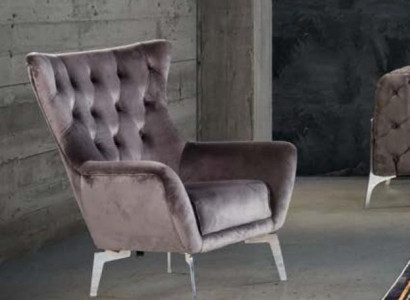 Luxus Sessel Einsitzer 1 Sitzer Polster Designer Textil Stoff Modern