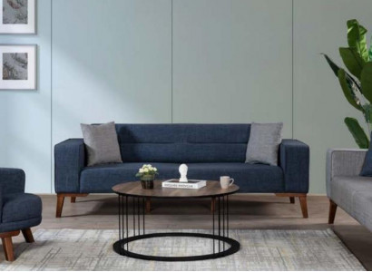 Sofa Garnitur 3 Sitzer Wohnzimmer Stoffsofa Couch Polster Möbel