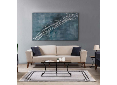 Wohnzimmer Sofa Design Dreisitzer Moderne Couch Beige Möbel Polster