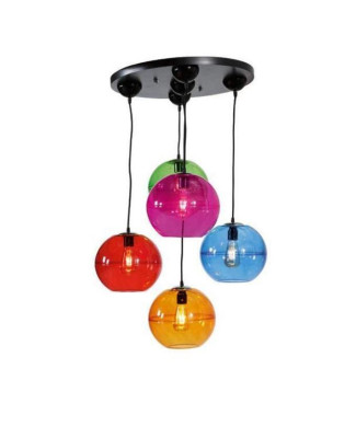 Design Leuchte Kronleuchter Decken Lampen Modern Silber Wandleuchte Luster Bunt