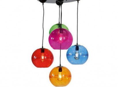 Design Leuchte Kronleuchter Decken Lampen Modern Silber Wandleuchte Luster Bunt