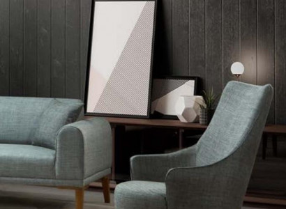 Modern Sessel Einsitzer Design Lehnstuhl Wohnzimmer Polster Möbel