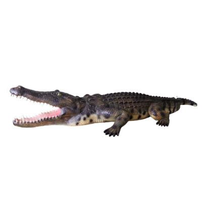 Krokodil Garten Deko Lebensgroßer Statue Figuren Skulptur 320cm Statuen Figur