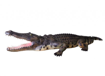 Krokodil Garten Deko Lebensgroßer Statue Figuren Skulptur 320cm Statuen Figur