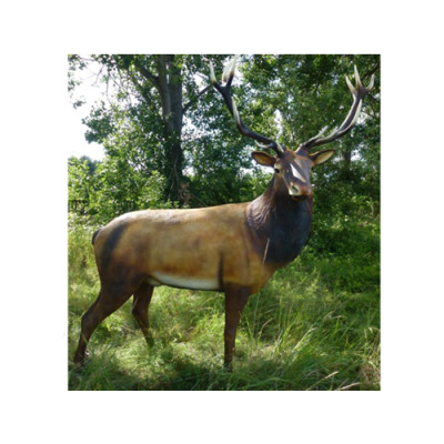Hirsch Lebensgroße Figur Dekoration Statuen Skulptur Garten Deko Figuren 250cm
