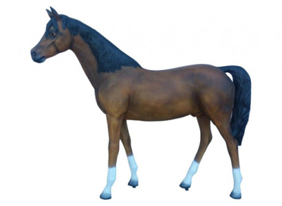 Pferd Lebensgroße Figur Dekoration Statuen Skulptur Garten Deko Figuren 230cm