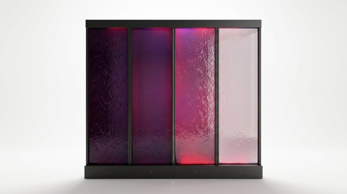 Wandpaneel mit Wasserblasen LED Wasserwand Dekorative Designer Wasser Wand