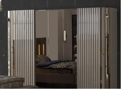 Kleiderschrank Holzschrank Schrank Schlafzimmer Luxus Schränke Braun