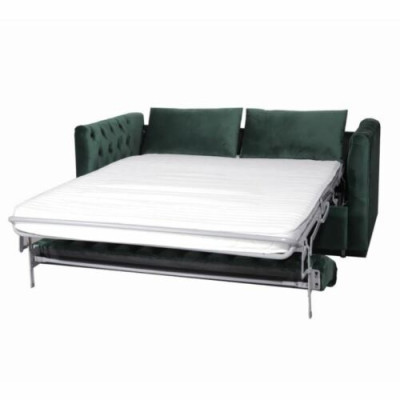 American Style Chesterfield Sofa Couch Leder Polster Dreisitzer Grün