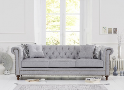 Chesterfield Sofa Couch Polster Stoff Leder Couchen Polster Garnitur