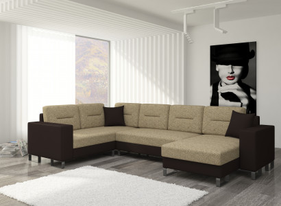 Design Ecksofa Schlafsofa Bettfunktion Couch Leder Polster Textil Sofas Neu 3260