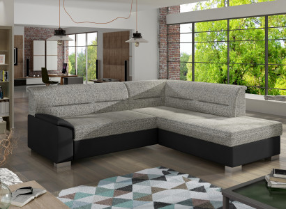 Design Ecksofa Schlafsofa Bettfunktion Couch Leder Textil Polster Sofas Neu 8349