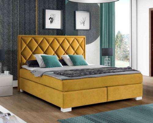 Betten Bett Polster Leder Textil Designer Edles Doppel Ehe Hotel Boxspring