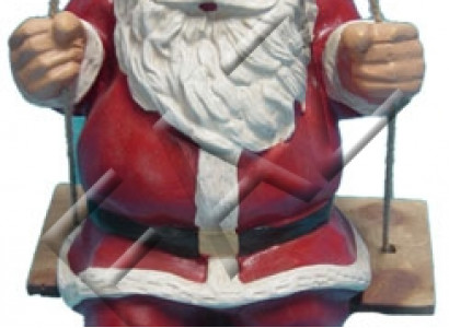Design Weihnachtsmann auf Schaukel Garten Statue Skulptur Figuren Skulpturen Neu