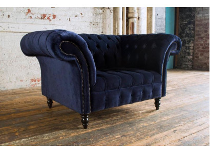 Chesterfield Design Sofa Sessel Couch Polster Luxus Klassische Textil Couchen