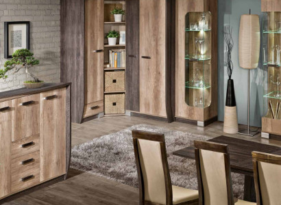 Hochschrank Glas Schrank Vitrinen Regal Wohnzimmer Möbel Regale design Vitrine