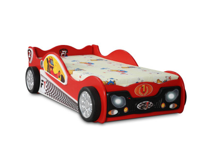 Kinderzimmer Betten Einzelbetten Auto Designer Rotes Bett Stilvolle Möbel