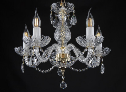 Kron Leuchter Lampe Lampen Kristall Leuchten Leuchte Decken Bohemia Beleuchtung