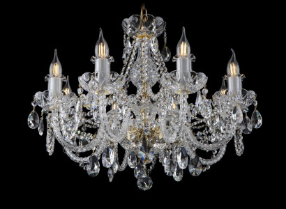 Kron Leuchter Lampe Lampen Kristall Leuchten Beleuchtung Bohemia Leuchte Decken