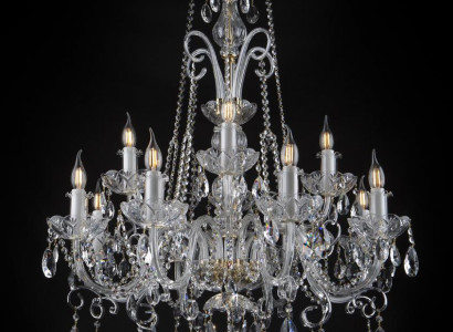 Klassischer Decken Kronleuchter Lampe Beleuchtung Kristall Neu Bohemia Leuchte