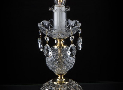 Tischleuchte Tisch Lampe Leuchten Kronleuchte Kristall Lampen Antik Stil Leuchte