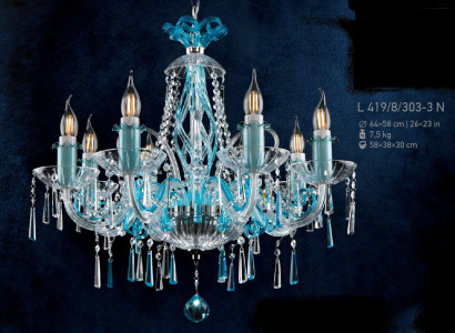 Bohemia Luster Hänge Decken Leuchte Kronleuchter Lampe Kristall Lampen Leuchten