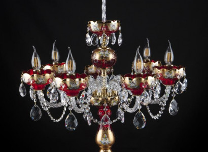 Tischleuchte Antik Stil Kronleuchte Tisch Lampe Kristall Lampen Leuchten Leuchte