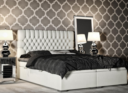 Boxspring Bett Hotel Doppel Chesterfield Luxus Betten Polster Kasten Funktion