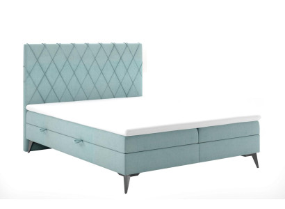 Chesterfield Boxspring Schlafzimmer Bett Doppel Betten Polster Kasten Funktion