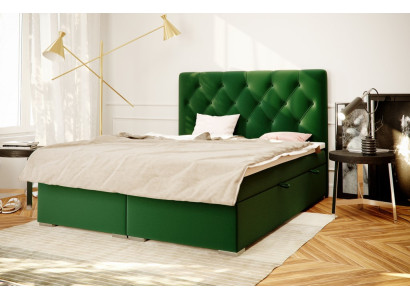 Chesterfield Boxspring Bett Hotel Doppel Komplett Set Matratze Topper Betten Neu