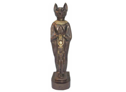 Skulptur Ägypten Göttin Katzen Bastet Statuen Ägyptische Statue Figuren Pharao