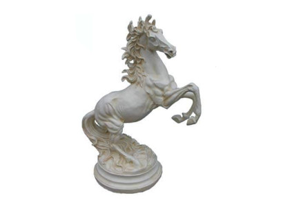 Skulptur pesare Pferde Abstrakte Kupfer Farbig Pegasus Pferd Statuen Deko 64cm