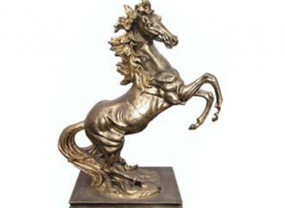 Skulptur pesare Abstrakte Kupfer Farbig Pegasus Pferd Statuen Dekoration Pferde