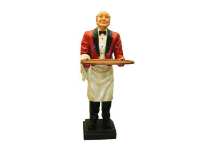 Butler Figur Statue Figuren Statuen Skulptur Restaurant Hotel 180cm Ablage Neu