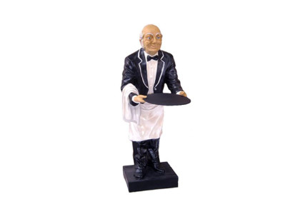 Butler Figur Statue Figuren Statuen Skulptur Restaurant Hotel Ablage Kellner Neu