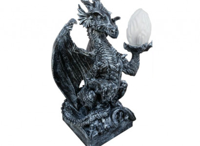 Deko Figur LAMPE Drachen Statue Skulptur 75cm Figuren Skulpturen NeuWG2020 N2