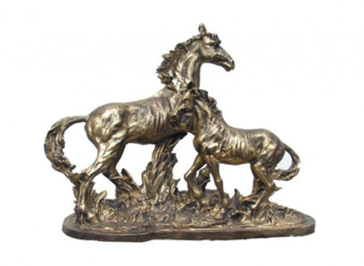 Skulptur pesare Kupfer Farbig Pegasus Pferd Statuen Dekoration Abstrakte Pferde