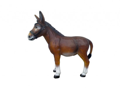 Moderne dekorative Skulptur Esel Statue Figuren Skulpturen Handbemaltes Tier Neu