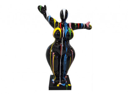 Moderne Wohnzimmer Dekoration Statue Skulpturen Abstrakt 85cm Bunte Deko Figuren