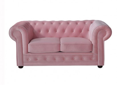 Chesterfield Sofa Couch Polster Stoff Leder Couchen Polster Garnitur 4 Sitzers