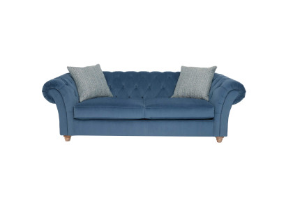 jvmoebel ® Leder Sofa Couch - Design Polster Zweisitzer Couch Garnitur Blau Neu