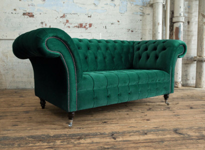 Sofa Couch Polster 2 Sitzer Textil Sofas Couchen Sitz Garnituren Design Club