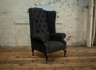 Ohrensessel Chesterfield Sessel Sofa Polster Lehn Stuhl Wohnzimmer Relax Club