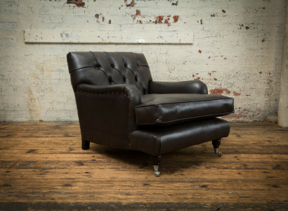 Chesterfield Design Sofa Sessel Couch Polster Luxus Textil Couchen 1 Sitzer #299