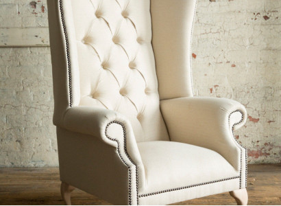 Chesterfield Ohrensessel Einsitzer Sofa Couch Polster Samt Leder Stoff Relax Neu