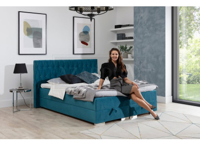 Boxspringbett inkls. Matratze Bett Doppel Betten Hotel Polster Schlafzimmer Neu