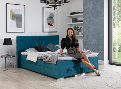 Boxspringbett inkls. Matratze Bett Doppel Betten Hotel Polster Schlafzimmer Neu